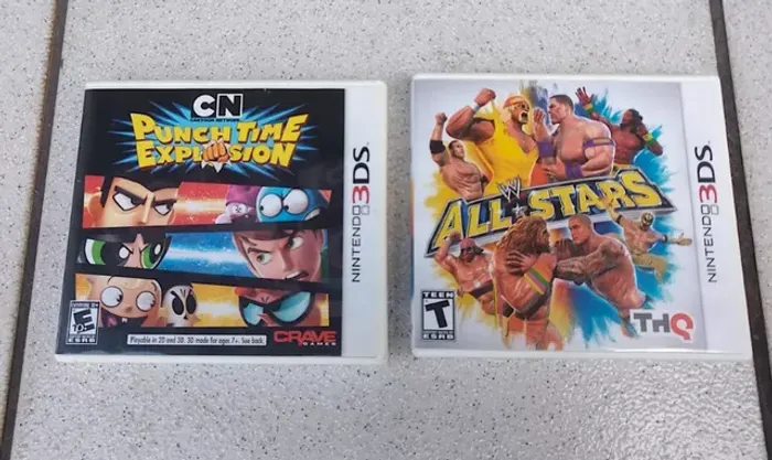 2 Caixas Vazias Nintendo 3ds - Punch Time E All Stars
