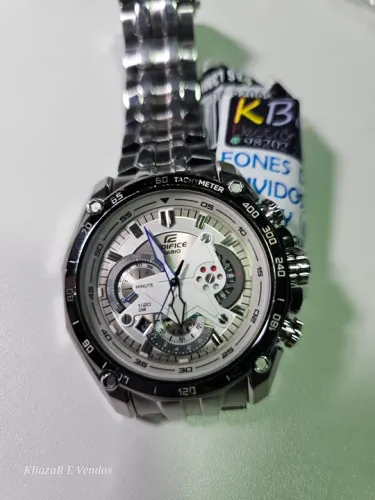 Relógio casio edifice original semi novo todo em aço