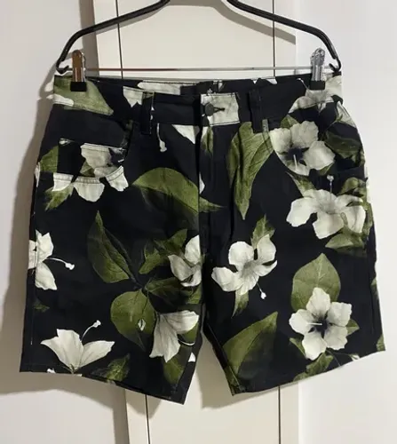Osklen 5 Pockets Floral Aqua