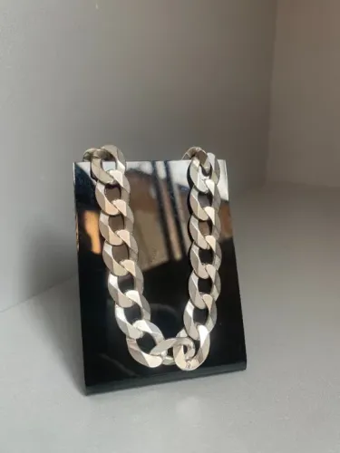 corrente em prata 925 italina groumet 