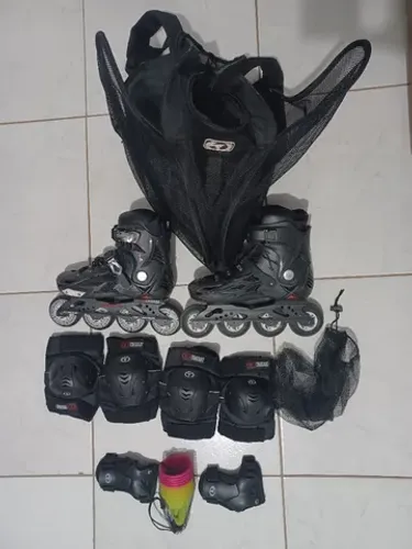 Patins Dynamix Preto nr 35 - 80mm ABEC-7 
