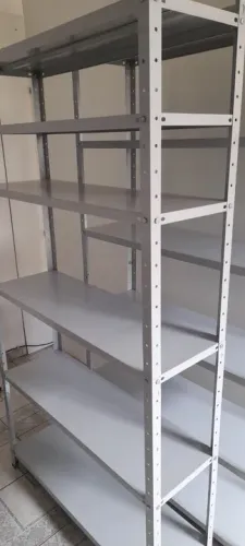 Prateleira aço cinza