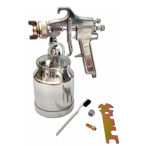 Pistola de Pintura Pneumática Alta Pressão 1 Litro Alumínio Lotus 4457