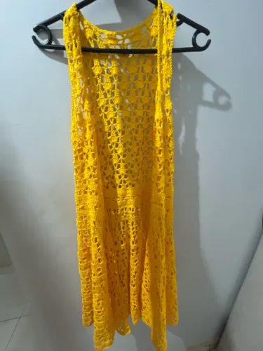 Saída de praia de crochê 