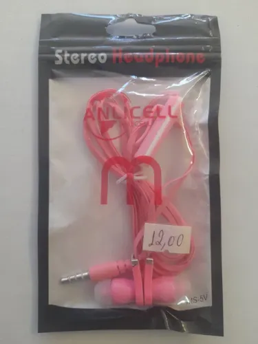Fone de Ouvido Stereo com Fio - Rosa