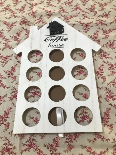Porta Cápsula Coffee House Branco