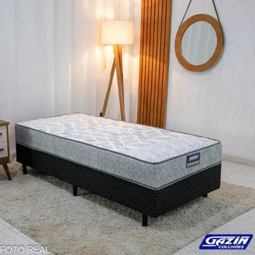 Poucas unidades! UniBox Solteiro Supreme Natural D28 88x188x53 Cinza - Gazin