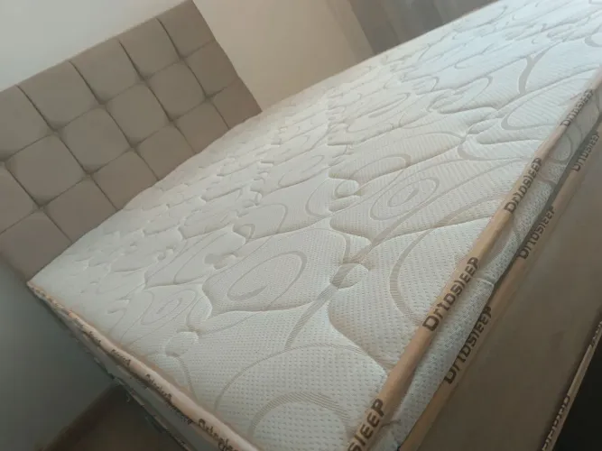 Cama baú casal com cabeceira