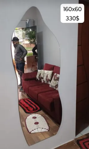 Espelho Decorativo Moderno - 160x60cm