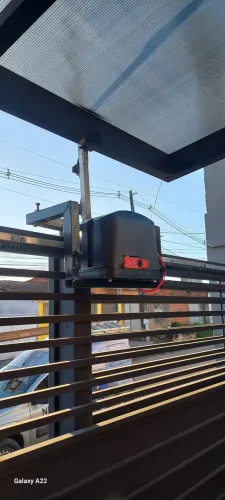 Portão eletrônico, Câmeras, cerca elétrica, interfone, fechadura eletrônica, 