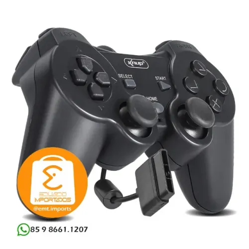 Controle Joystick Para Playstation 2 Ps2 Analógico KP-GM014 KNUP
