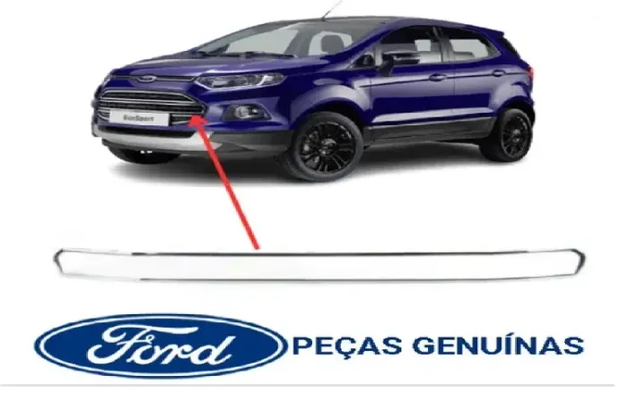 Friso Parachoque Diant Cinza Ford Nova Eco 12-17
