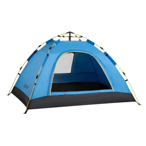 Barraca Camping 3 Pessoas A Prova D'agua Montagem Rápida Azul Leboss LB-HW002