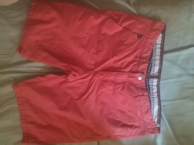 Shorts de sarja dupla face