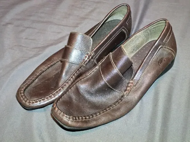 Sapato casual mocassim masculino Walk Side original :: tamanho 40 :: couro marrom