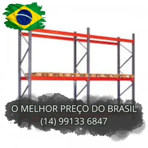 Porta palete estruturado p/ comércio