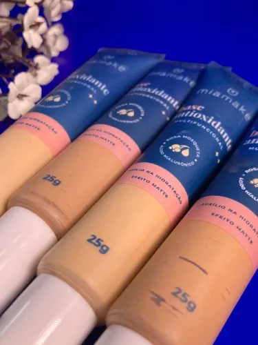 Base Mia Make antioxidante efeito matte e hidratante de longa duração base perfeita multif