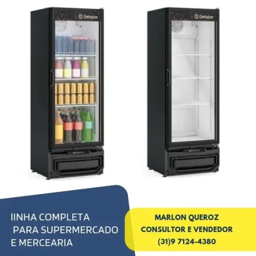 Refrigerador Expositor Vertical 410 Litros Gelopar Linha Turmalina 220v