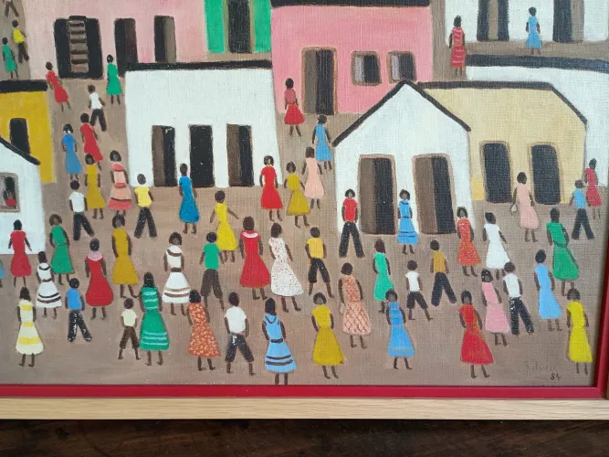 Óleo sobre tela Casario