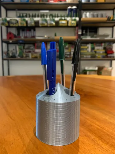 Miniatura Silo Porta Canetas 3D