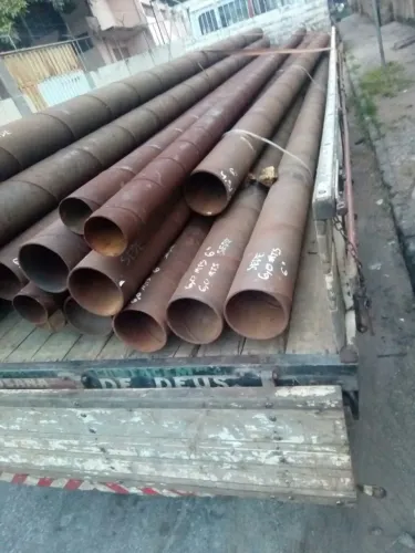 Tubo de aço com costura helicoidal - Preço por kg.