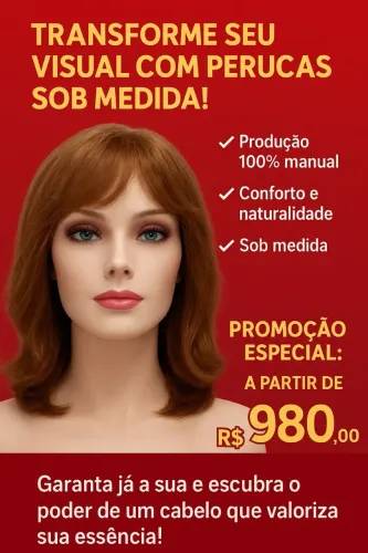 Perucas brasileira sob medida a partir 