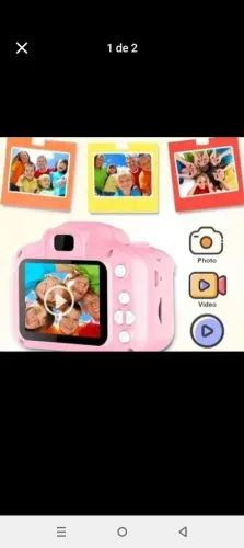 Câmera Digital Infantil Rosa - mini