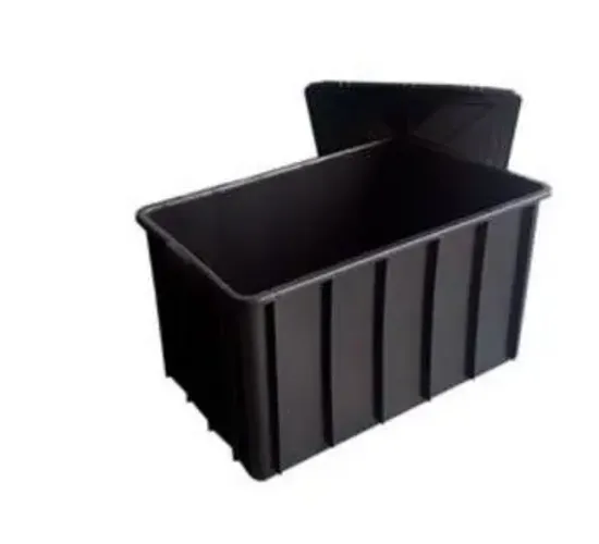 CAIXA PLÁSTICA 130 LITROS FECHADA COM E SEM TAMPA