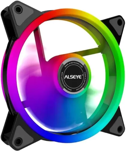 Ventoinha Alseye CR120 | Rainbow | 120mm | Preto | CR120-BLACK