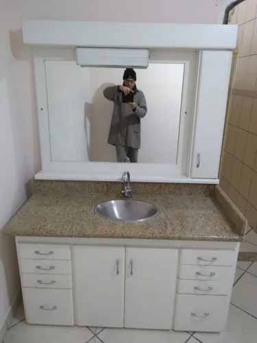 Gabinete para banheiro em compensado completo 