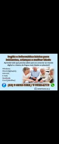 Curso de informática inglês ou instrumentos músicais para melhor idade ou qualquer idade 