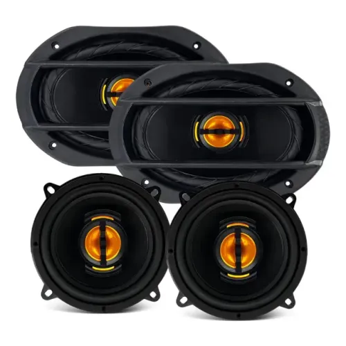  Kit Fácil 4 Auto Falantes 5pol + 6x9 Leson