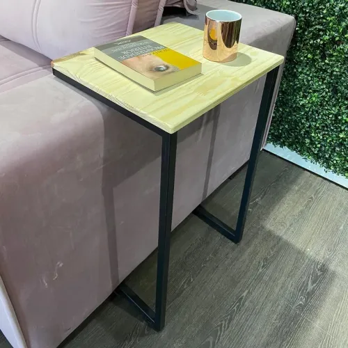 Mesa 67xe40x35 mesa de canto industrial prateleira