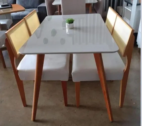 Mesa de Jantar Retrô 4 Lugares ( Pronta Entrega ) 120x80