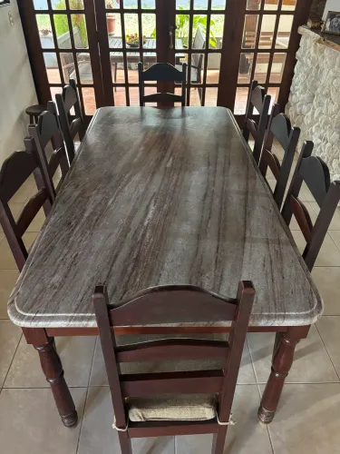Mesa Jantar Maciça Antiga