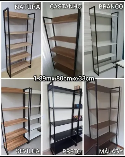 Promoção de estante em mdf e metalon industrial - frete grátis