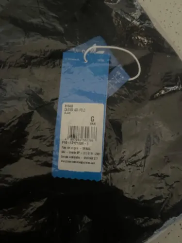 Camisa Polo Adidas Cor Preta Nova e Lacrada c/ Etiqueta. Imperdível!
