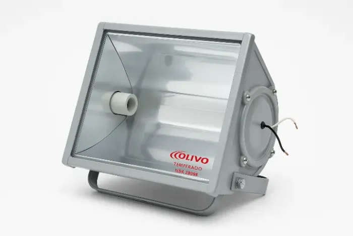 Refletor Industrial com Vidro Temperado OLIVO - Novo