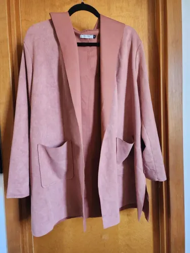 Casaco Suede Rosa - Tamanho 2x