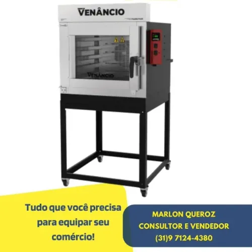 Forno Turbo 5 Esteiras Venâncio a Gás
