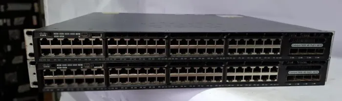 Switch Cisco Catalyst 3650 48Portas Gigabit PoE+ 4x1G 