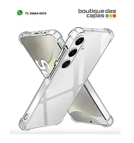 Capa tpu borda anti impacto samsung A56 A36 S24 S23 FE S25 S25 ULTRA