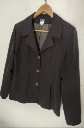 M.officer blazer feminino alfaiataria marrom