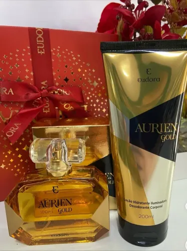 Kit Eudora Aurien Gold - Perfume + Loção Hidratante