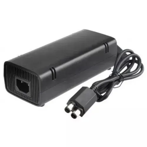 Fonte Xbox 360 Slim Bivolt Conector 2 Pinos Cabo Energia