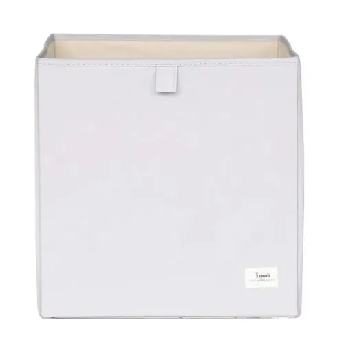 CESTO ORGANIZADOR QUADRADO SOLIDO CINZA - 3 SPROUTS