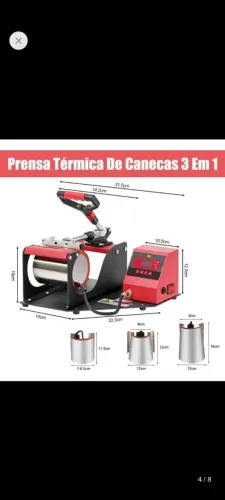 Prensa Para Sublimação de Canecas