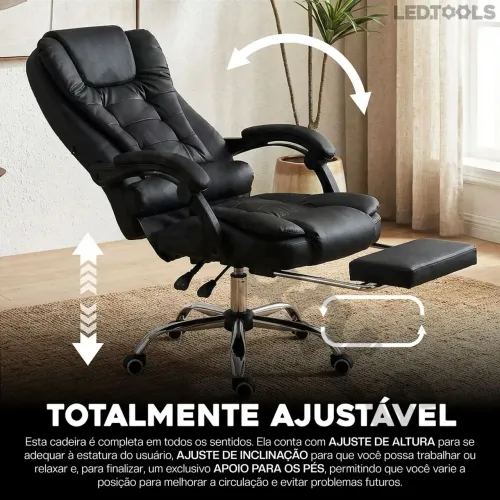 Cadeira de escritório com massageador
