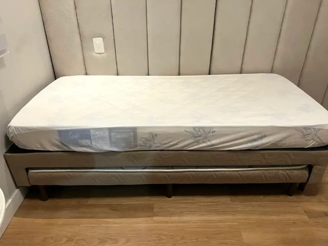 Bicama box solteiro com cama auxiliar 