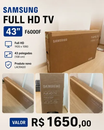 Televisão Samsung 43 polegadas Full hd TV F6000F